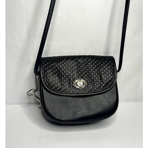 Fossil Authentic Black Genuine Leather Women's Crossbody Bag - Picture 6 of 13